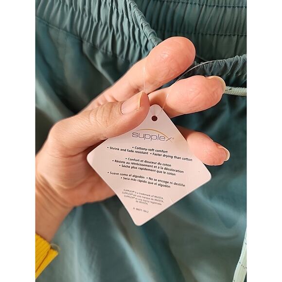 NWT! LL BEAN Supplex Nylon Skirt Black SZ Large Teal NEW! Tennis Hiking - Picture 5 of 7